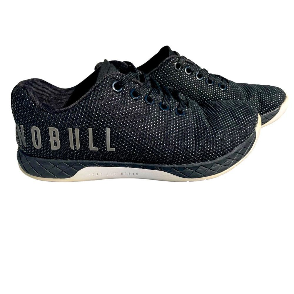 Unisex NOBULL Trainers Black SuperFabric Sneakers Size Women's 5.5 Men's 4